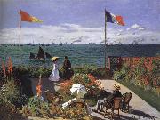 Claude Monet Garden at Sinte-Adresse Spain oil painting artist
